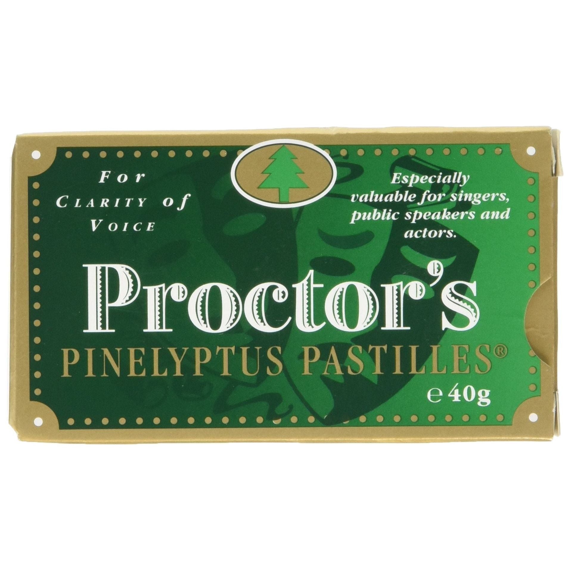 Proctor's Pinelyptus Pastilles 40g throat lozenges Pasteur Pharmacy