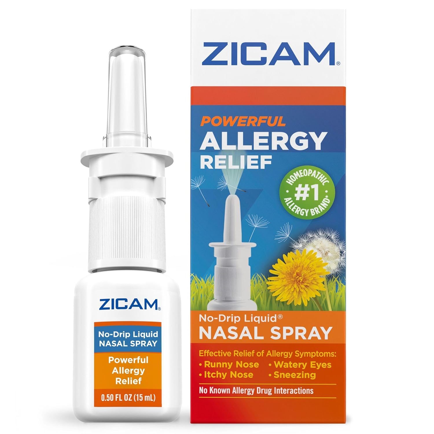 Zicam Allergy Relief Homeopathic Nasal Solution Pump 0.5 fl oz Health Care Pasteur Pharmacy