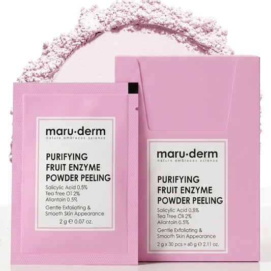 Maruderm Exfoliating Powder Peel 60g - Gentle Salicylic Acid Formula | Skin Care