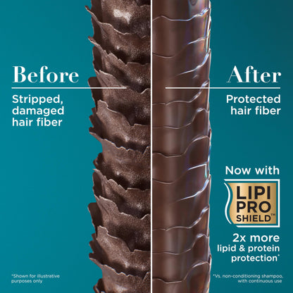 Champú OGX Biotin & Collagen: cuidado capilar espesante y fortalecedor para cabello fino o débil, 13.01 fl oz
