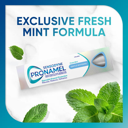 Pasta dental Sensodyne para dientes sensibles con blanqueamiento - 2.54 fl oz - Para protección contra la sensibilidad durante todo el día y cuidado bucal