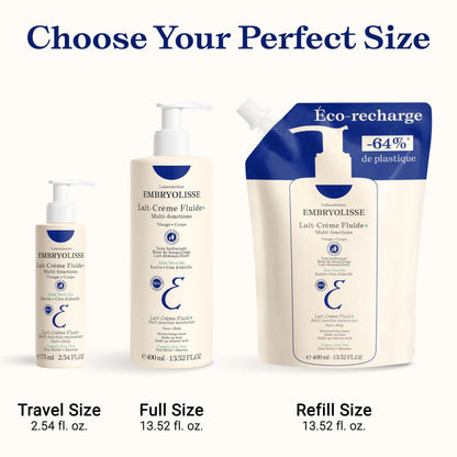 Crema hidratante Embryolisse Lait-Crème Fluide - 400 ml, cuidado hidratante para piel sensible