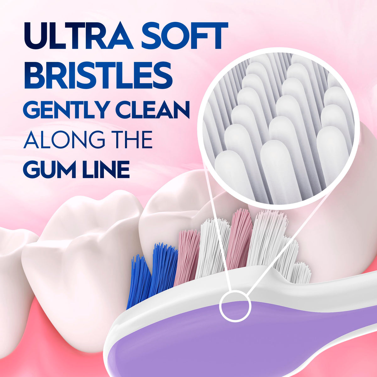 Cepillo de dientes manual Oral-B Pro-Flex suave: cuidado bucal delicado para dientes y encías sensibles