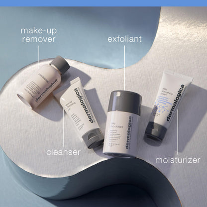 Set de cuidado de la piel Dermalogica - Kit de limpieza, exfoliación e hidratación tamaño viaje