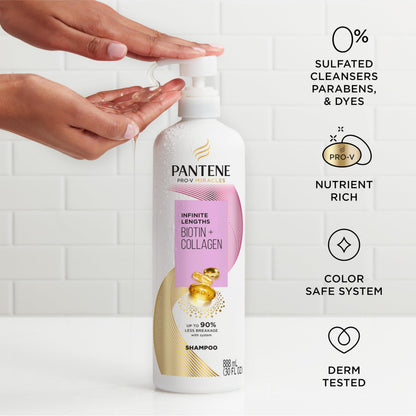 Shampoing Pantene Miracles au Bambou 355 ml - Force et Longueur | Pro-V