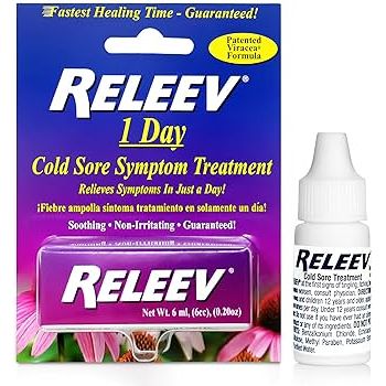 Releev 1nd-Day Cold Sore Symptom Relief, Fast-Acting Viracea Formula, 6mL Lip Balms & Treatments Pasteur Pharmacy