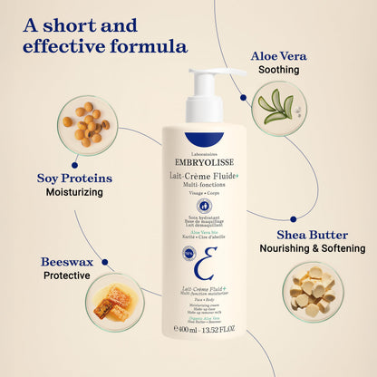 Crema hidratante Embryolisse Lait-Crème Fluide - 400 ml, cuidado hidratante para piel sensible