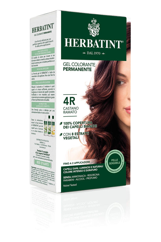 Coloration capillaire Herbatint 4R Châtain Cuivré - Copper Chestnut