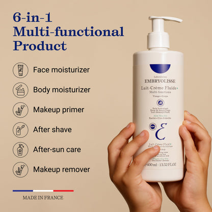 Crema hidratante Embryolisse Lait-Crème Fluide - 400 ml, cuidado hidratante para piel sensible