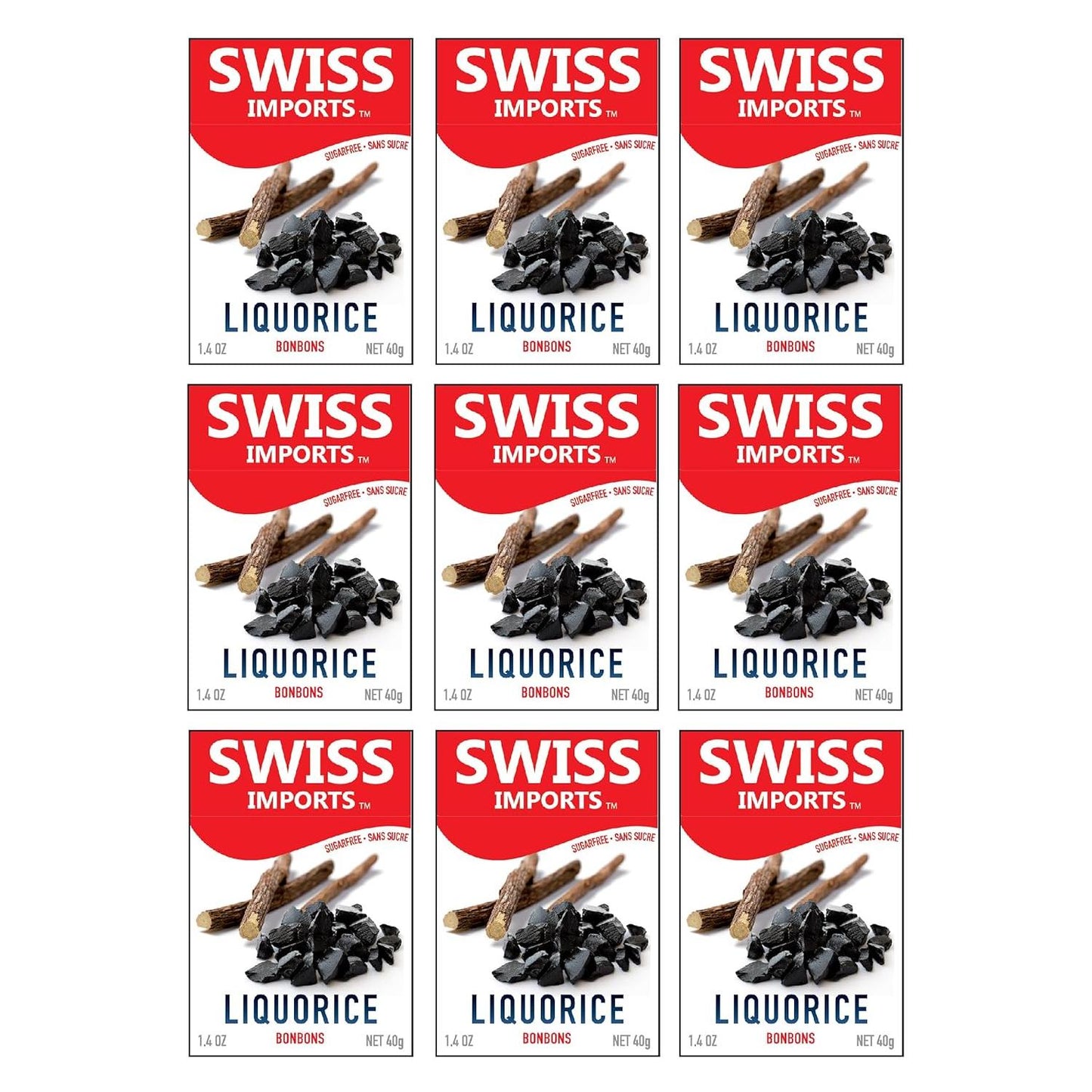Swiss Imports Liquorice Sugarfree Candy Bonbons - 1.4oz Candy Pasteur Pharmacy