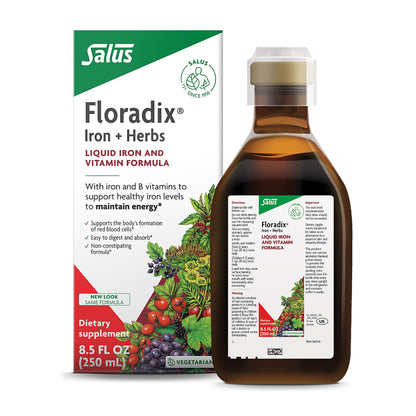 Complément alimentaire en fer liquide Floradix - Vitamines et minéraux | 250 ml