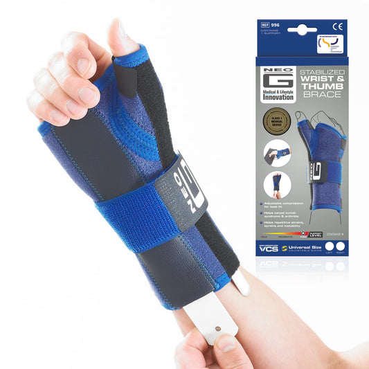 Neo G Stabilized Right Wrist & Thumb Brace (One Size Fits Most - OSFA) Supports & Braces Pasteur Pharmacy