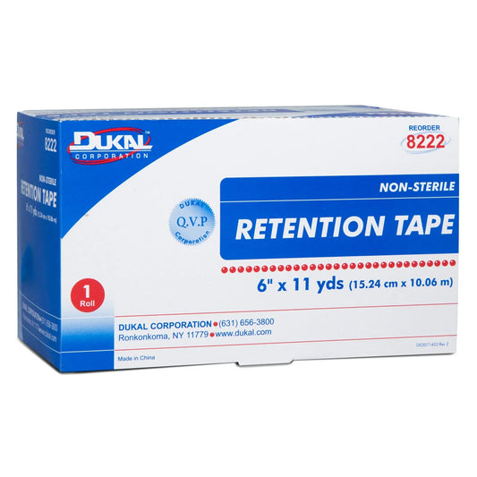 Dukal Pre-Cut Retention Tape Roll | 6 Inch x 11 Yard Medical Tape & Bandages Pasteur Pharmacy