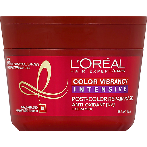 L'Oreal Paris Hair Expert Color Vibrancy Intensive Post-Color Repair Mask 8.50 Fl Oz Hair Care Pasteur Pharmacy