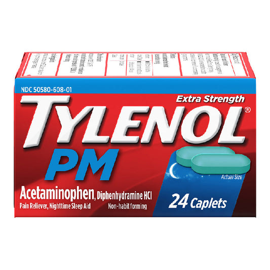 Tylenol PM Extra Strength Acetaminophen 24 Caplets Health & Beauty Pasteur Pharmacy