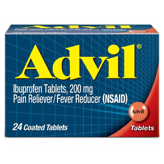 Advil Ibuprofen Pain Reliever/Fever Reducer, 200 Mg Coated Tablets Health & Beauty Pasteur Pharmacy