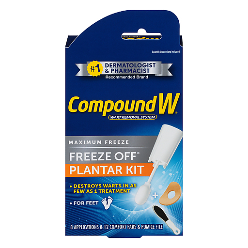 Compound W Maximum Freeze Off Plantar Wart Removal System Wart Removers Pasteur Pharmacy