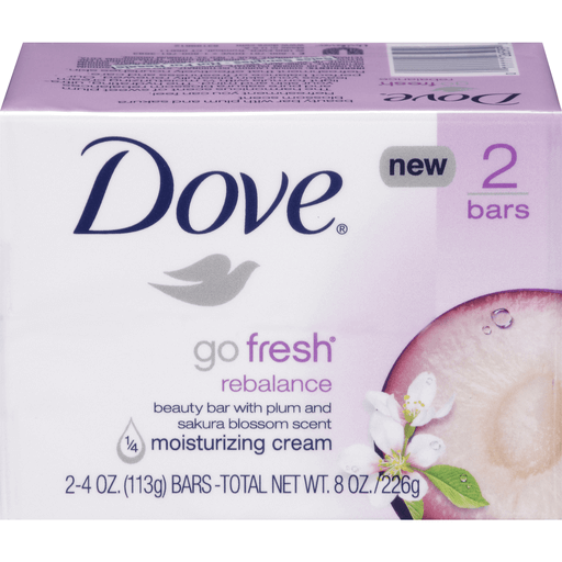 Dove Go Fresh Rebalance Beauty Bars 2 Ct Pack Body Wash Pasteur Pharmacy