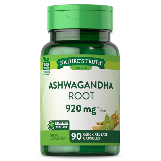 Nature's Truth Quick Release Capsules 920 Mg Ashwagandha Root Vitamins & Supplements Pasteur Pharmacy