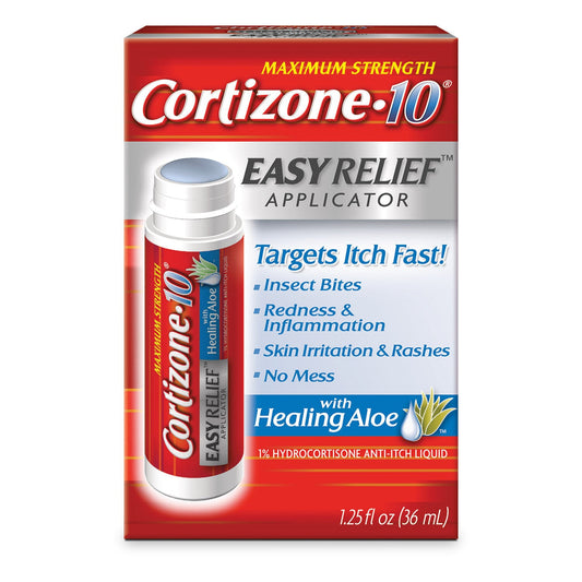 Cortizone-10 Maximun Strength Easy Relief Anti-Itch Liquid Applicator, 1.25 Fl Oz Medicine & Drugs Pasteur Pharmacy