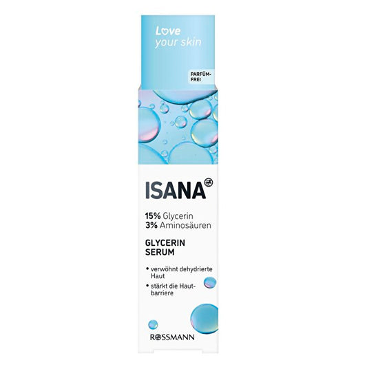 Isana Love Your Skin Suero de Glicerina y Aminoácidos 30ML | Hidratante