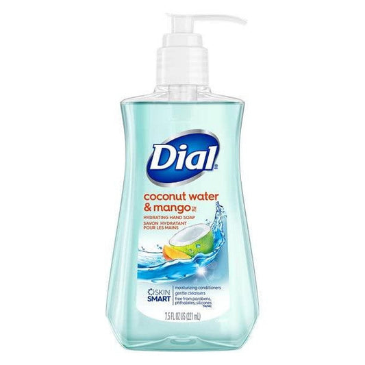 Dial Antimicrobial Liquid Hand Soap, Coconut Water & Mango, Pump Bottle, 7.5 Fl Ounce Liquid Hand Soap Pasteur Pharmacy