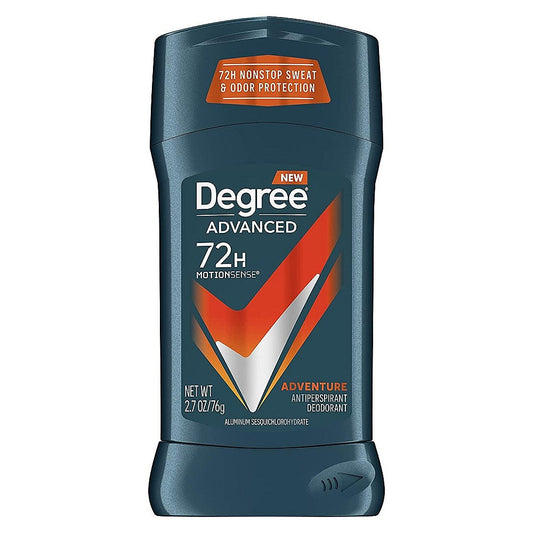 Degree Men Advanced Antiperspirant Deodorant Stick, Adventure, 72-Hour Protection, 2.7 oz Deodorant & Anti-Perspirant Pasteur Pharmacy