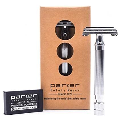 Parker 82R Super HeavyWeight Butterfly Open Double Edge Safety Razor Safety Razor Pasteur Pharmacy