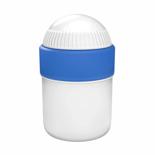Samix Compounding Jar, 15 mL, White with Blue Lid (Case of 50) Science & Laboratory Pasteur Pharmacy