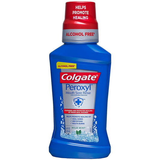 Colgate Peroxyl Mild Mint Mouth Sore Rinse 8 Fl Oz Mouthwash Pasteur Pharmacy