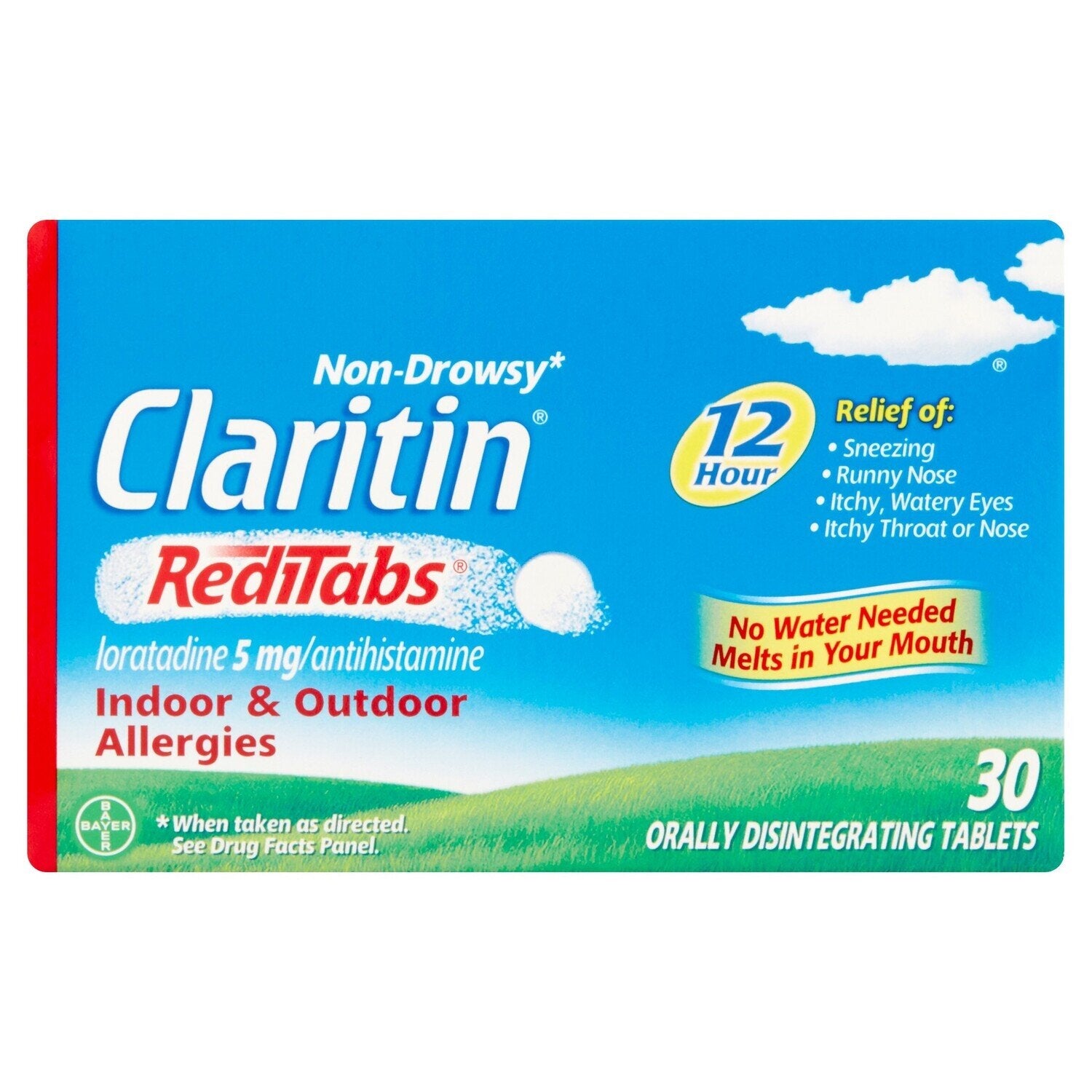 Claritin 12-Hour Non-Drowsy Allergy Relief RediTabs - 30 ct Medicine & Drugs Pasteur Pharmacy