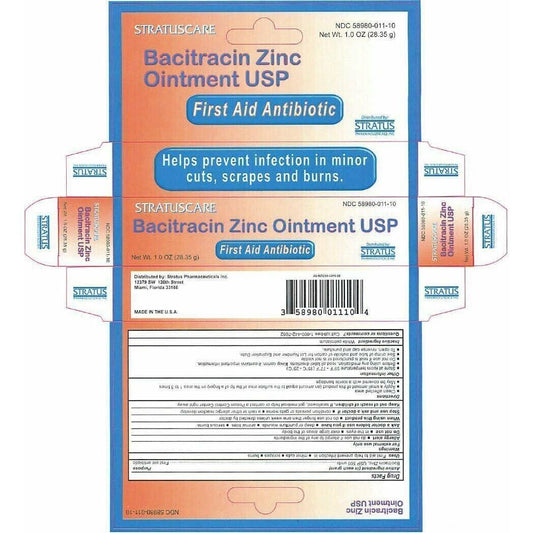Stratuscare Bacitracin Zinc Ointment First Aid Antibiotic 1 Oz First Aid Pasteur Pharmacy