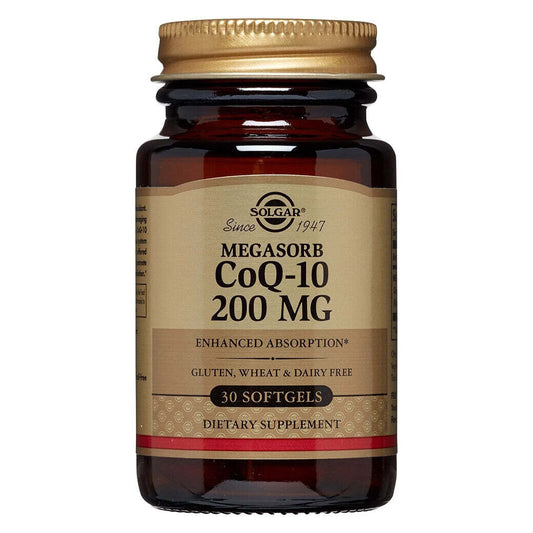 Solgar Megasorb CoQ-10, 200 Mg, 30 SoftGels Vitamins & Supplements Pasteur Pharmacy