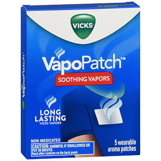 Vicks VapoPatch Non Medicated Soothing Vapors Wearable Aroma Patches 5Ea Health & Beauty Pasteur Pharmacy