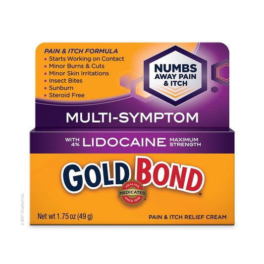 Gold Bond Pain And Itch Relief Cream With Lidocaine -1.75 Oz Health & Beauty Pasteur Pharmacy