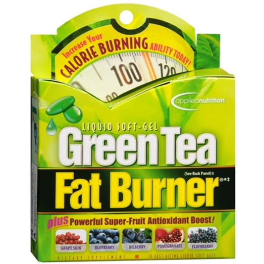 Green Tea Fat Burner Applied Nutrition Liquid Soft-Gels 30 Soft Gels Fitness & Nutrition Pasteur Pharmacy