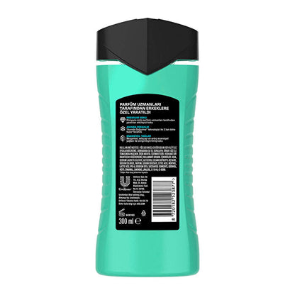 Gel de ducha 3 en 1 Axe Premium Collection Aqua Bergamot - 300 ml | Limpieza refrescante