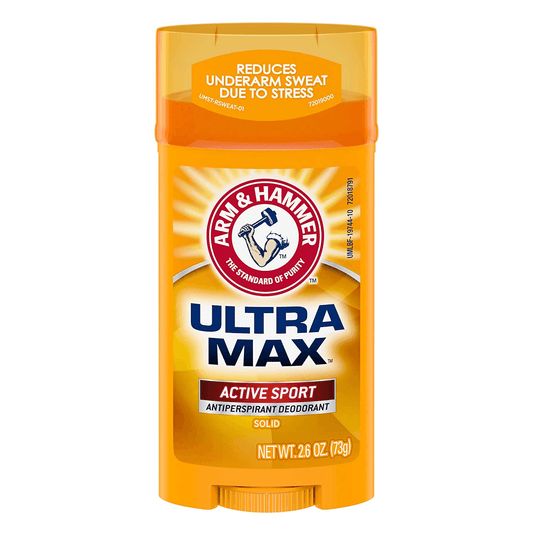 Arm & Hammer Ultra Max Deodorant Active Sport Solid Stick 2.6oz Deodorant Pasteur Pharmacy