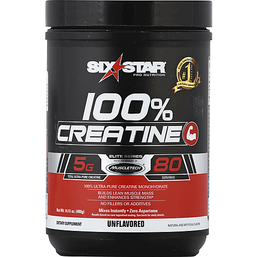 Six Star 100% Creatine Unflavored Fitness & Nutrition Pasteur Pharmacy