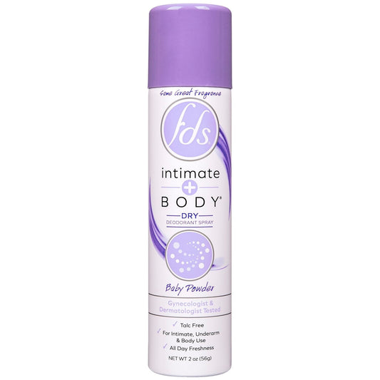 FDS Feminine Deodorant Spray Baby Powder 2 Oz Deodorant Pasteur Pharmacy