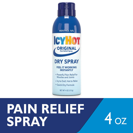 Icy Hot Original Menthol 16% Pain Relief Dry Spray Health & Beauty Pasteur Pharmacy