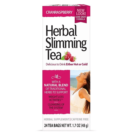 21st Century Herbal Slimming Tea, Cranraspberry 24 Bags Tea & Infusions Pasteur Pharmacy
