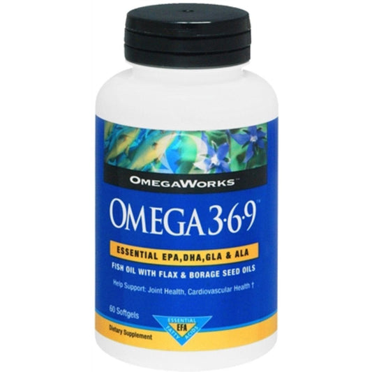 Nature's Bounty Complete Omega 3-6-9, Heart Health Support, Mercury-Free, 60 Softgels Vitamins & Supplements Pasteur Pharmacy
