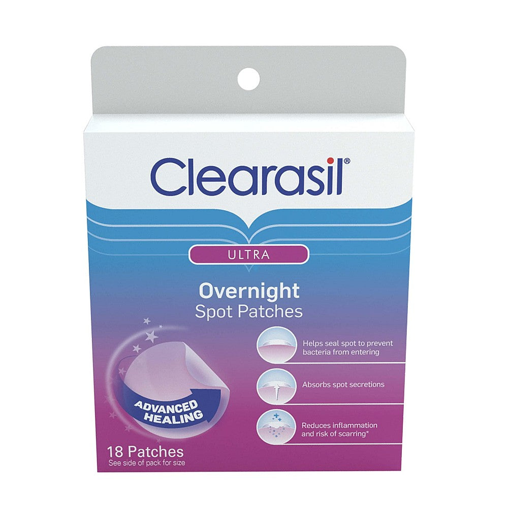 Clearasil Ultra Overnight Spot Patches 18 Ct Health & Beauty Pasteur Pharmacy