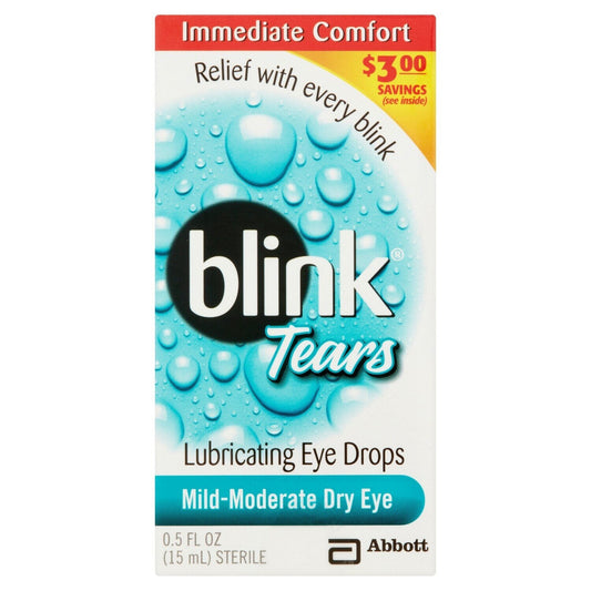 Blink Tears Lubricating Eye Drops for Mild-to-Moderate Dry Eye Relief, 0.5 fl oz Eye Drops & Lubricants Pasteur Pharmacy
