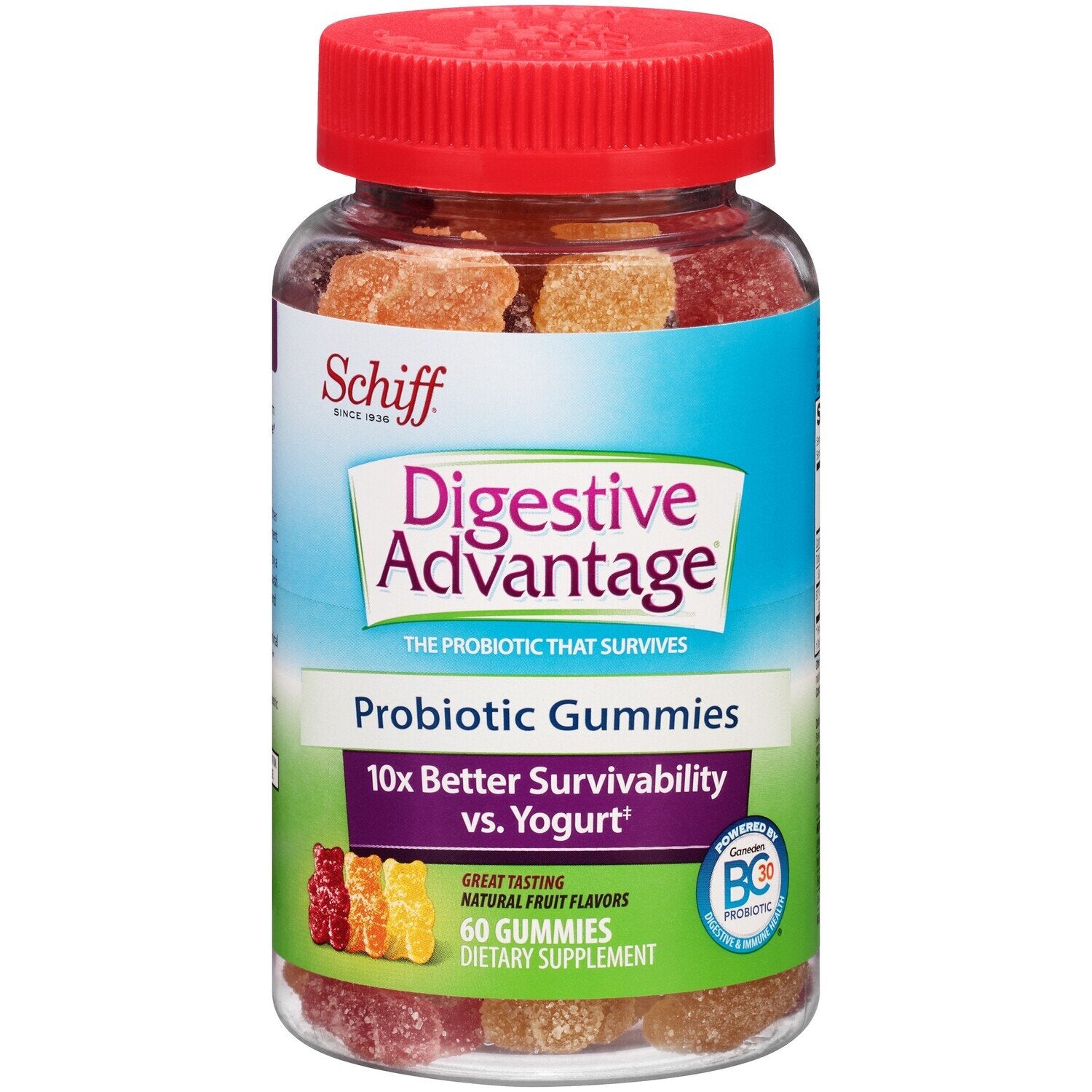 Digestive Advantage Daily Probiotic Gummies - Natural Fruit Flavors Vitamins & Supplements Pasteur Pharmacy
