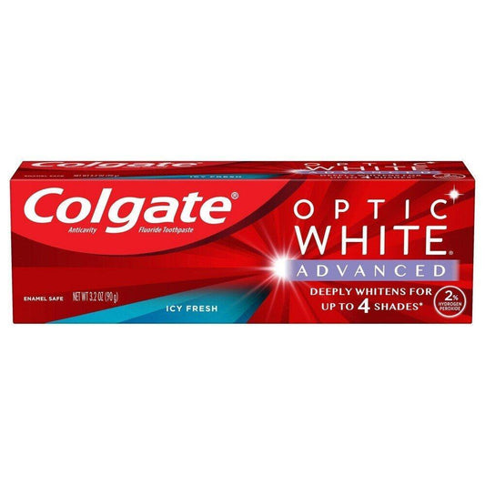 Colgate Optic White Advanced Whitening Toothpaste - Icy Fresh - 3 oz Toothpaste Pasteur Pharmacy