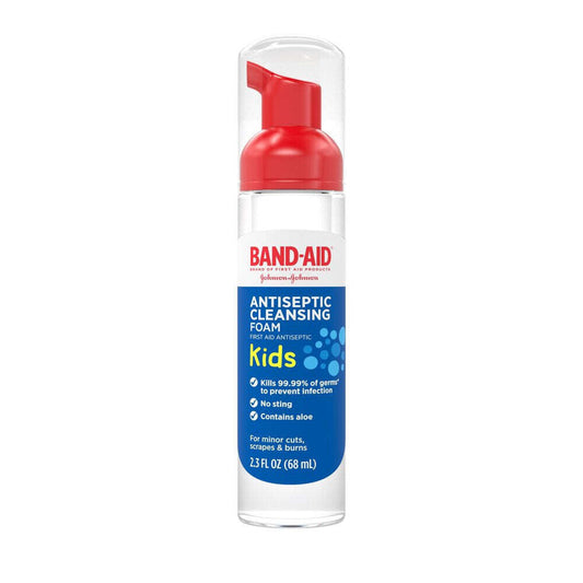 Band-Aid First Antiseptic Cleansing Foam For Kids - 2.3 Oz First Aid Pasteur Pharmacy