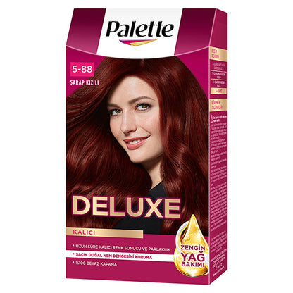 Coloration Palette Deluxe - Couleur rouge vin longue tenue aux propriétés nourrissantes