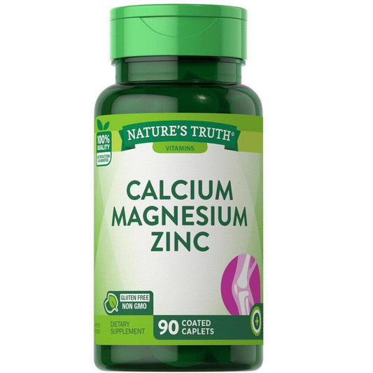 Nature's Truth Calcium Magnesium Zinc, Coated Caplets Vitamins & Supplements Pasteur Pharmacy